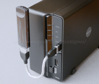 DiskStation DS209+にWi-Fi USBアダプタ WLI-UC-AG300Nを接続